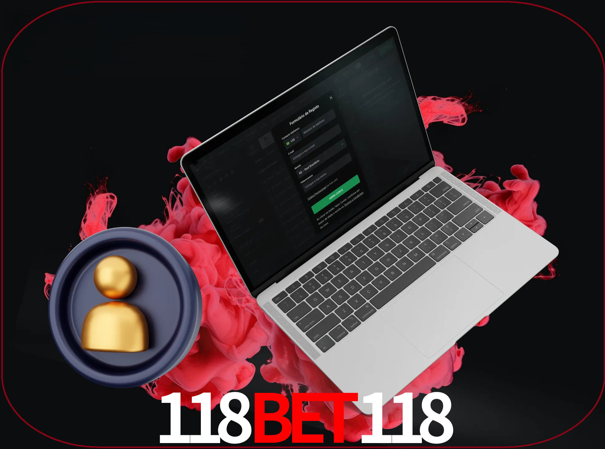 No cabeçalho do site 118BET118, clique no botão que o levará a um formulário especial onde terá de introduzir as suas informações actuais.