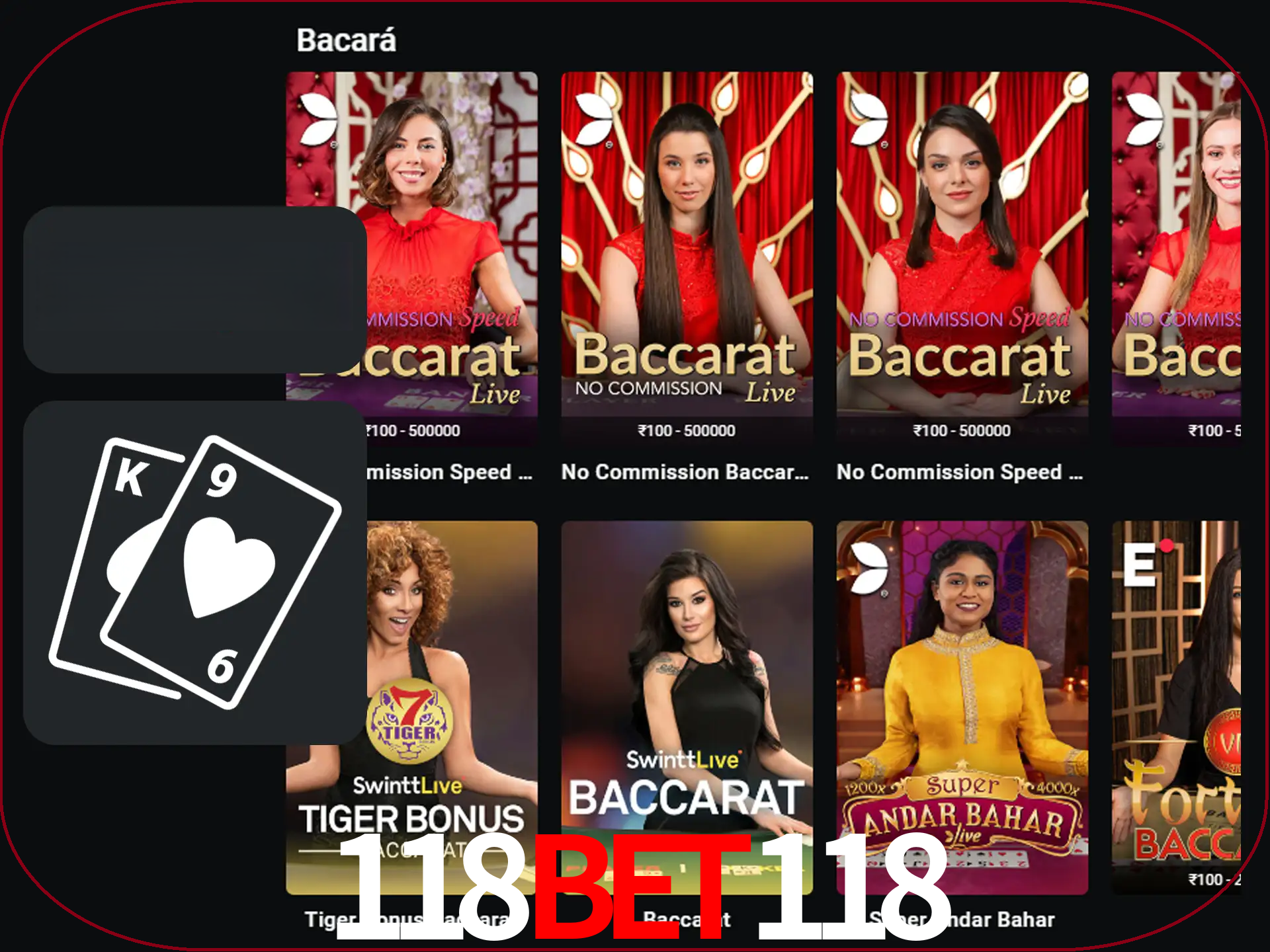 Ganhe muito dinheiro jogando jogos de bacará.